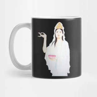 Kwan Yin, Goddess of Love and Compassion- Orange Mug